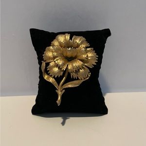 Vintage, Signed, Mamselle, Gold Tone, Brooch, Pin